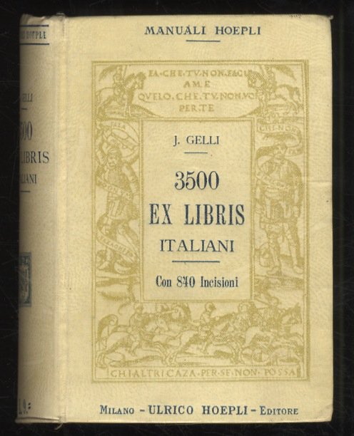 3500 ex libris italiani. Illustrati con 755 figure e da …