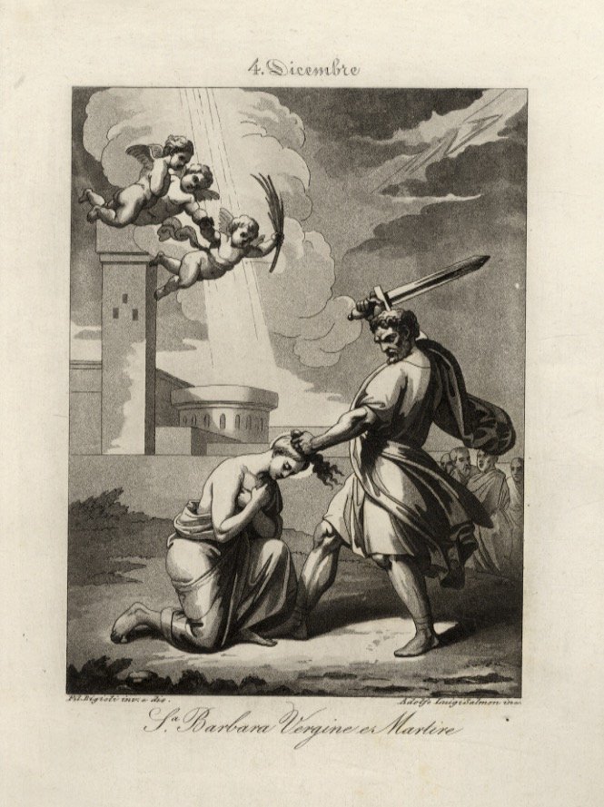4 dicembre. S.a Barbara Vergine e Martire.