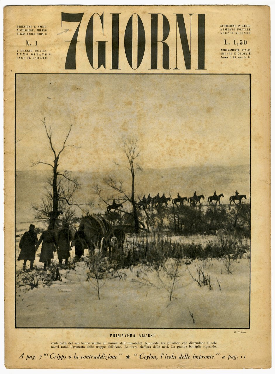 7 giorni. [Pubblicazione settimanale di Politica, Storia, Letteratura, Arte, Critica … | Immagine principale