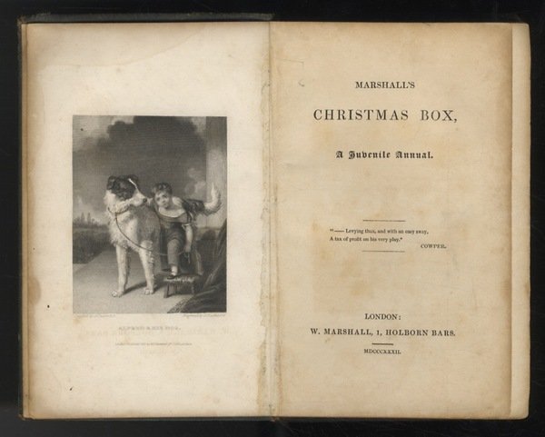 Marshall's Christmas Box. a Juvenile Annual. (Testi di: B. Barton, …