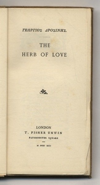 The Herb of Love.
