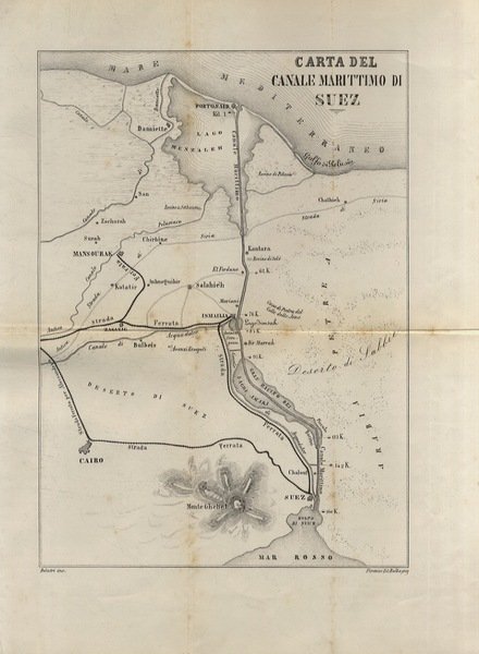 L'istmo di Suez. Descrizione storica. Con la pianta topografica del …