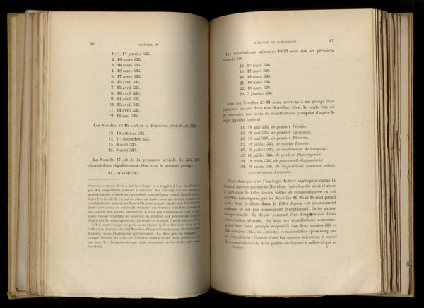 Les collections de Novelles de l'empereur Justinien. Origine et formation …