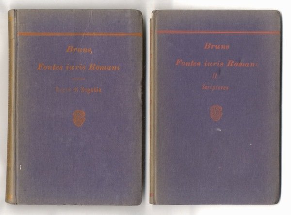 Fontes iuris romani antiqui. Pars prior: Leges et negotia - …