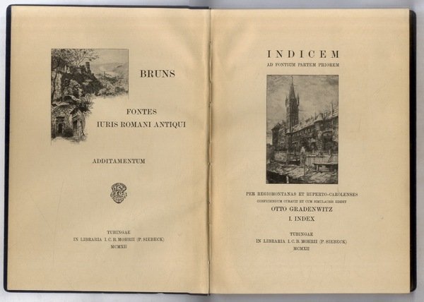 Fontes iuris romani antiqui. Pars prior: Leges et negotia - …