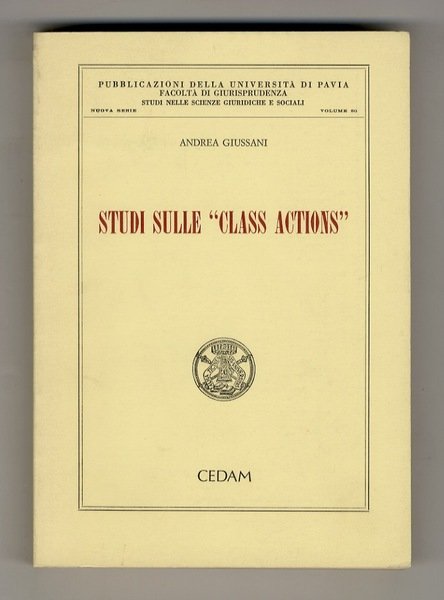 Studi sulle 'class actions'.