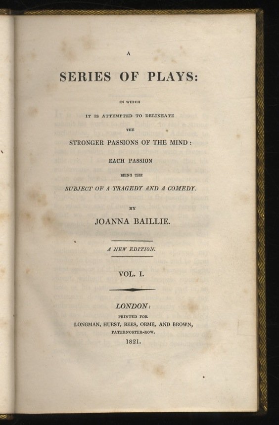 A Series of Plays: in which it is attempted to …