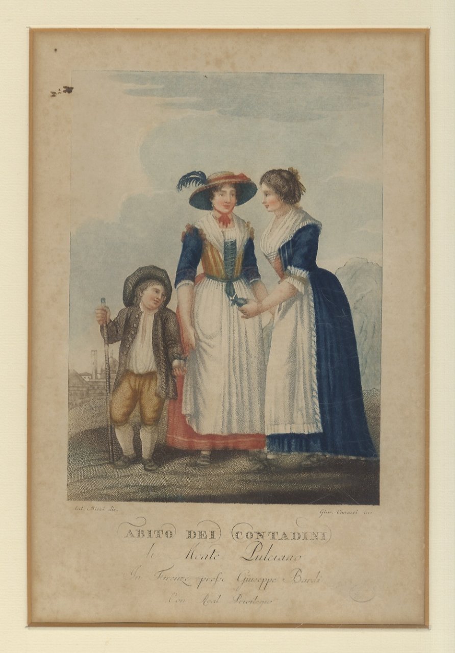 Abito dei contadini di Monte Pulciano. [Tavola proveniente dall'album “I …