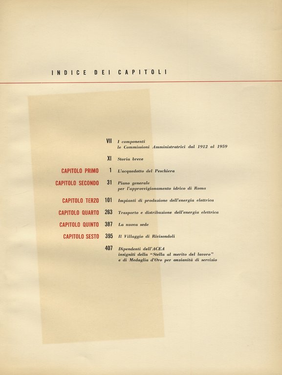 Acea: anno cinquanta. (Testi di: A. Aver, N. Calandri, G. …