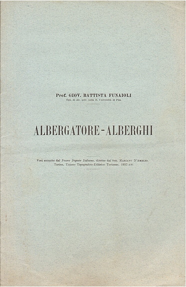 Albergatore - Alberghi.