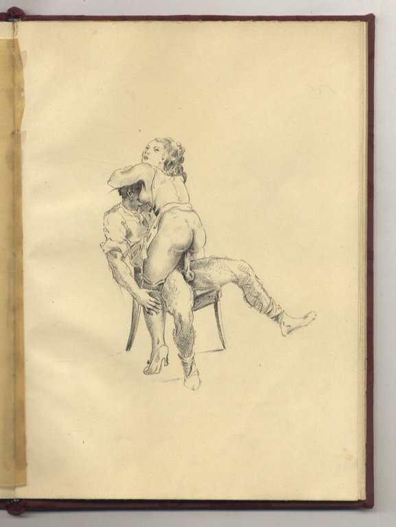 Album contenente 24 disegni originali a matita nera dei quali …