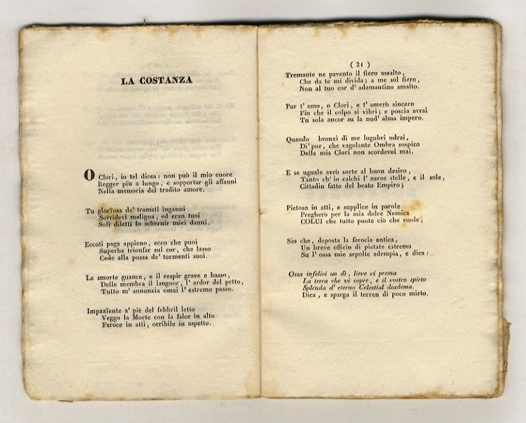 Alcune poesie e Lo maestro Ircone, di Iacopo Landoni.