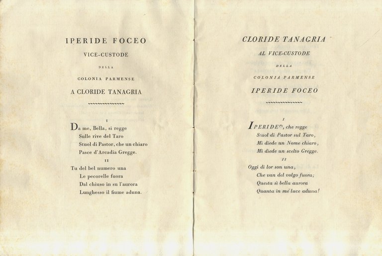 Alla ornatissima signora Paola Margherita Bodoni arcade in Roma col …