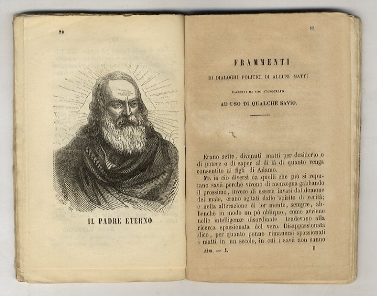 ALMANACCO della Biblioteca delle famiglie. Anno I. 1860.