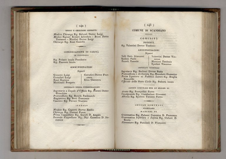 ALMANACCO della R. Corte e degli Stati Estensi. [Anno 1852].