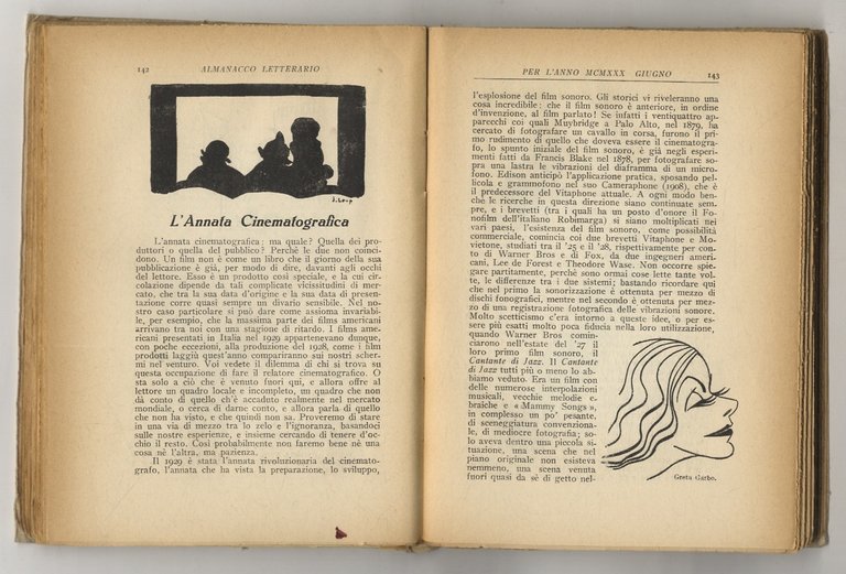 Almanacco Letterario 1930. (Curarono la compilazione dell'almanacco Valentino Bompiani e …