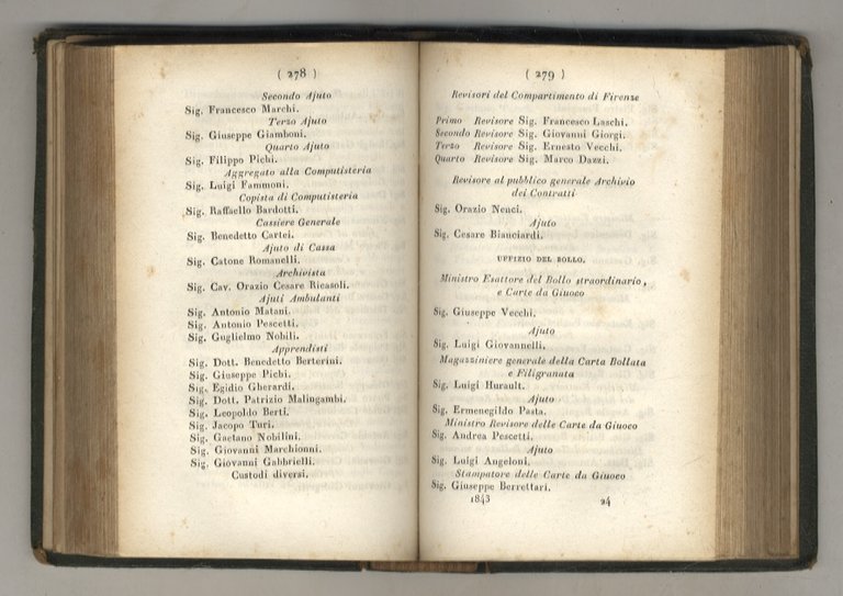 ALMANACCO Toscano 1843. | Immagine Gallery 2