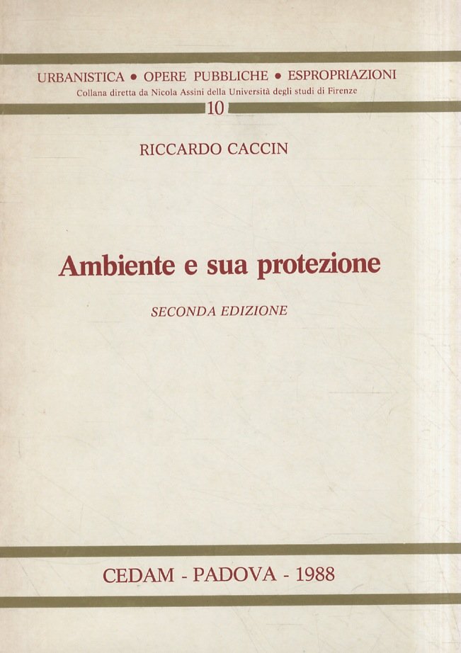Ambiente e sua protezione. Seconda edizione.
