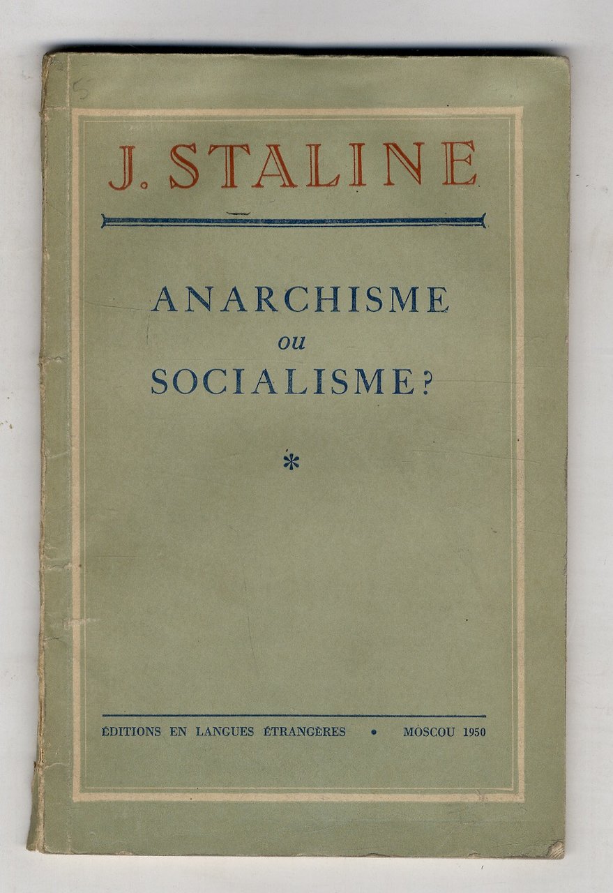 Anarchisme ou socialisme?