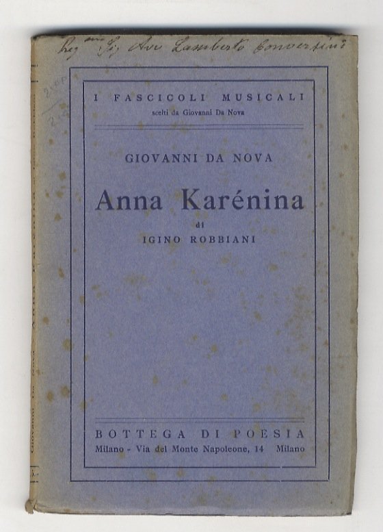 Anna Karenina di Iginio Robbiani.