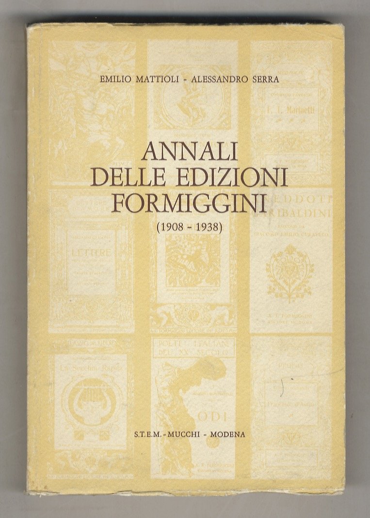 Annali delle Edizioni Formiggini (1908 - 1938). | Immagine principale