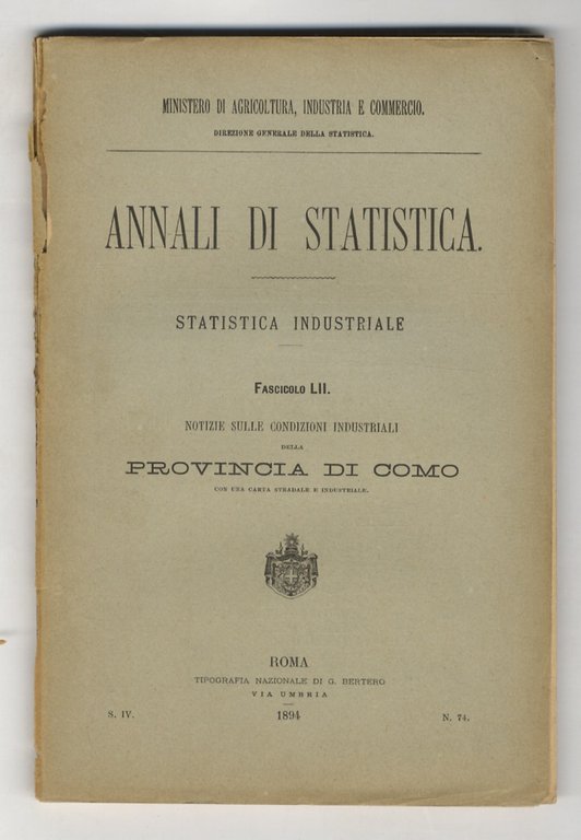 Annali di statistica. Statistica industriale. Fascicolo VII: notizie sulle condizioni … | Immagine Gallery 4
