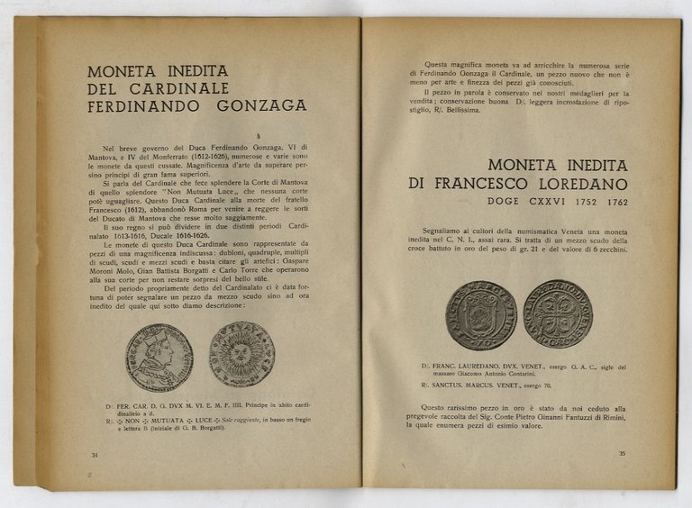 ANNUARIO numismatico "Rinaldi". Anni 1946 - 1947 - 1948 - …
