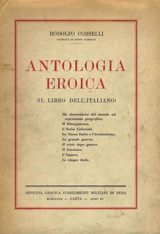 Antologia eroica (il Libro dell'Italiano).