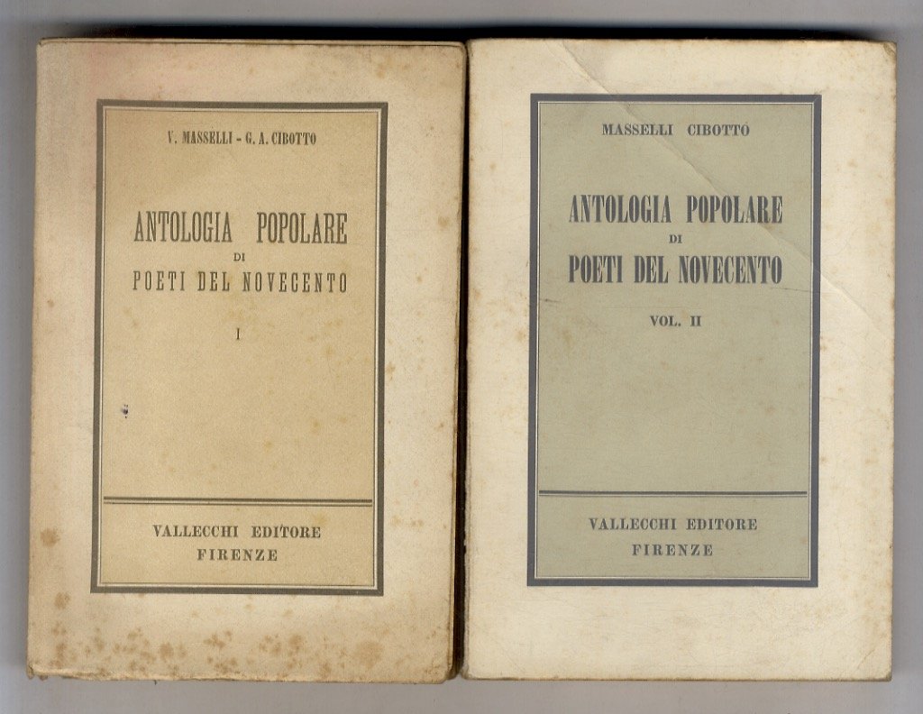 Antologia popolare di poeti del Novecento. (U. Saba, P. Jahier, …