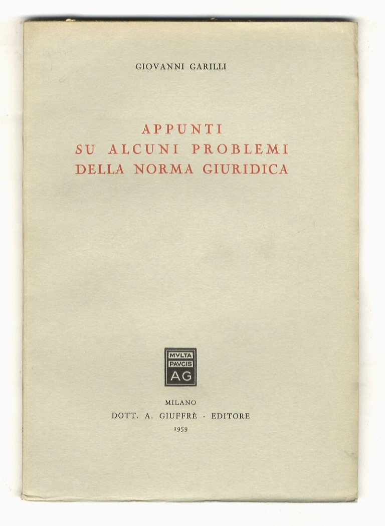 Appunti su alcuni problemi della norma giuridica.