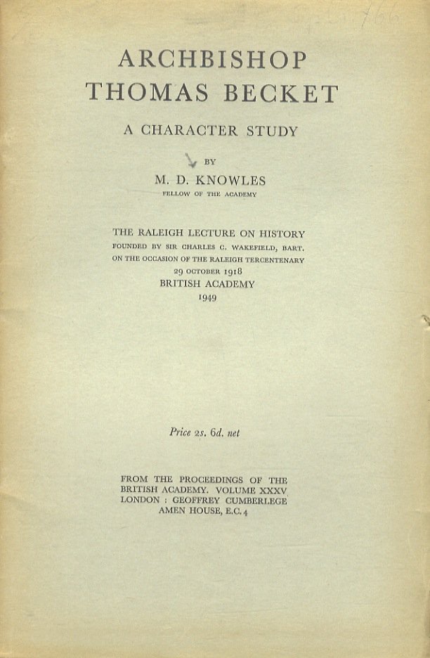 Archbishop Thomas Becket. A character study. | Immagine principale
