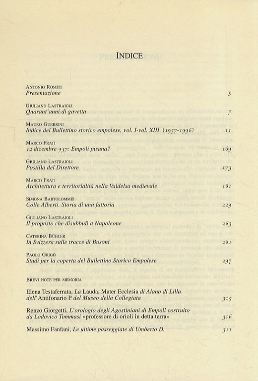 Architettura e territorialità nella Valdelsa medievale. (In: Bullettino Storico Empolese. …