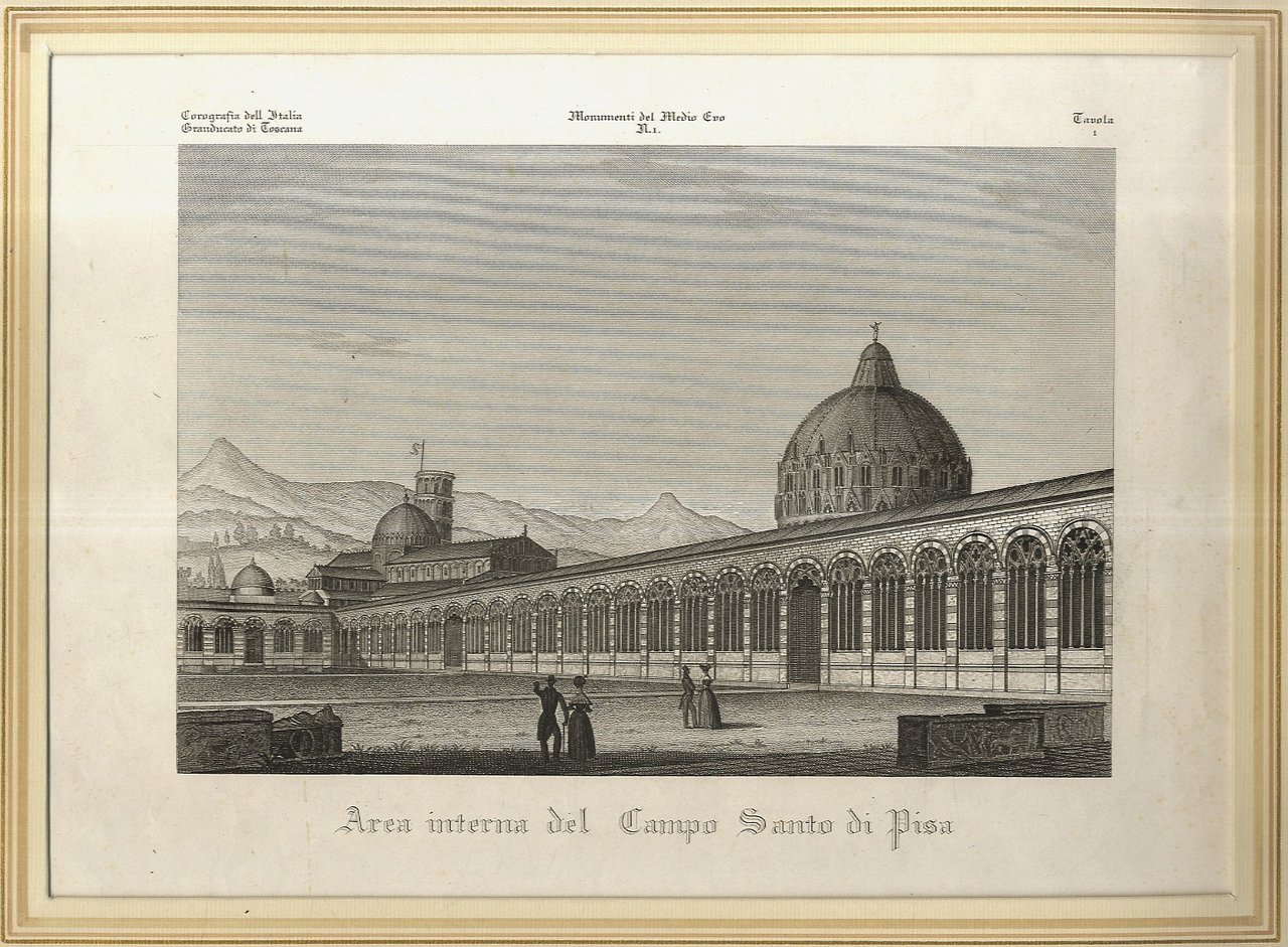Area interna del Campo Santo di Pisa.