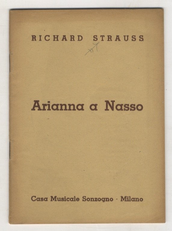 Arianna a Nasso. Opera in un Atto con un Prologo …