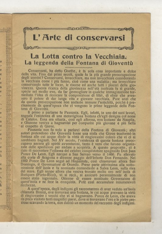 ARTE (L') DI CONSERVARSI.