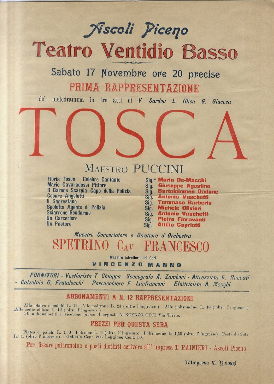 ASCOLI Piceno. Teatro Ventidio Basso, Sabato 17 Novembre ore 20 …