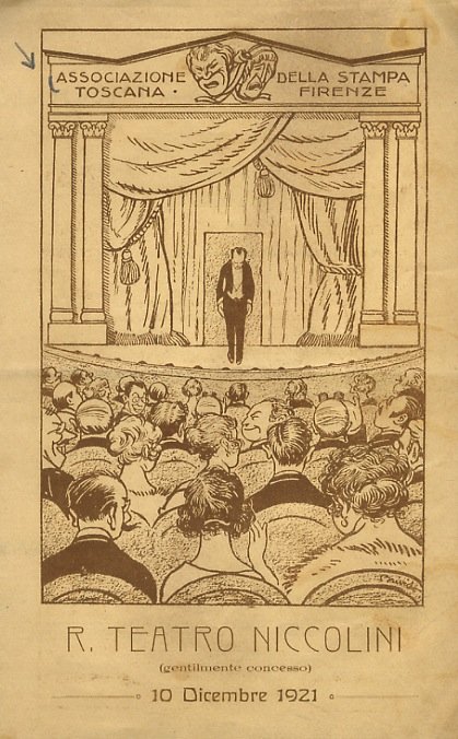 ASSOCIAZIONE della Stampa Toscana Firenze. R. Teatro Niccolini (gentilmente concesso) …