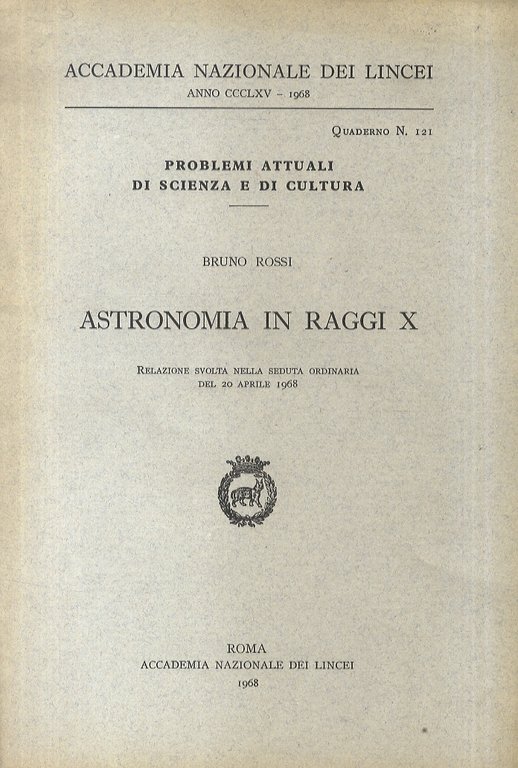 Astronomia in raggi X. Relazione [.].