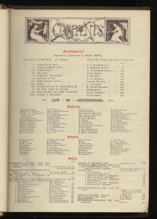 ATALANTA. October 1888 to Semptember 1889. Edited by L.T. Meade, …