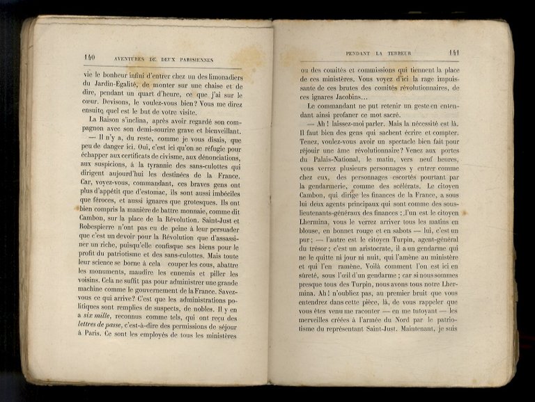 Aventures de deux Parisiennes pendant la Terreur. 2ème édition.