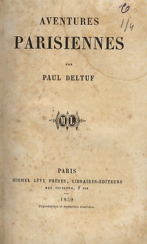 Aventures parisiennes.