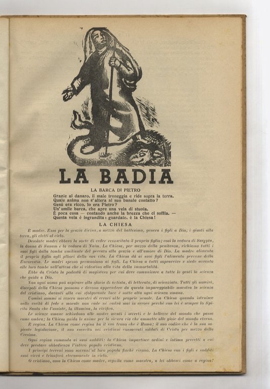 BADIA (LA). Foglio settimanale di lettura. Numeri da 1 a …
