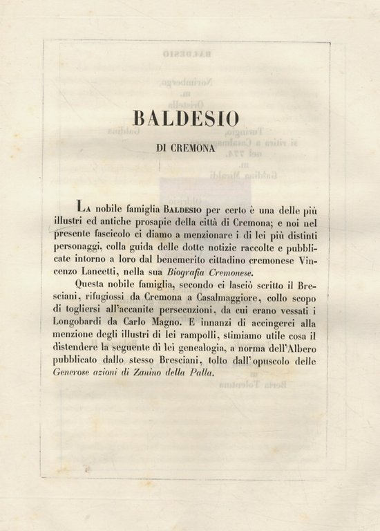 BALDESIO di Cremona.