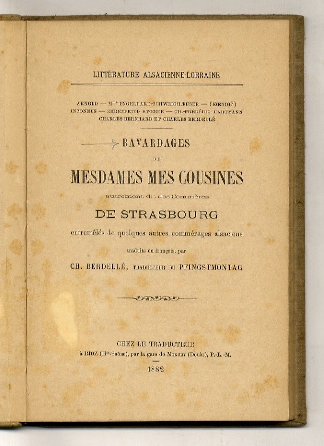 Bavardages de Mesdames mes cousines autrement dit des Commères de …