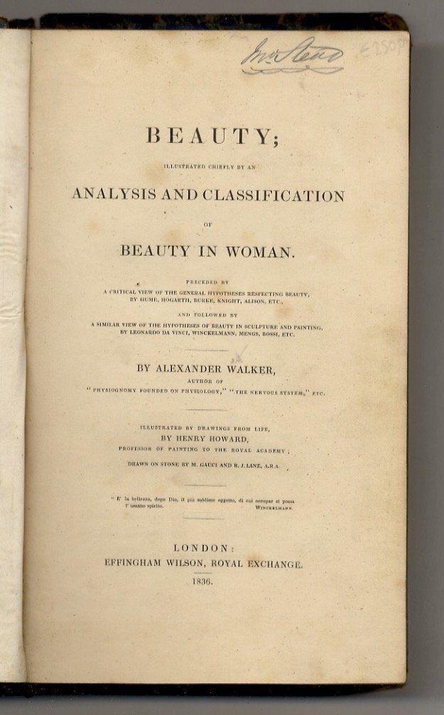 Beauty. Illustrated chiefly by an analysis and classification of beauty …