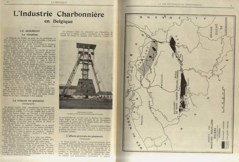 BELGIQUE (LA). (La vie technique et industrielle. Numéro special, hors …
