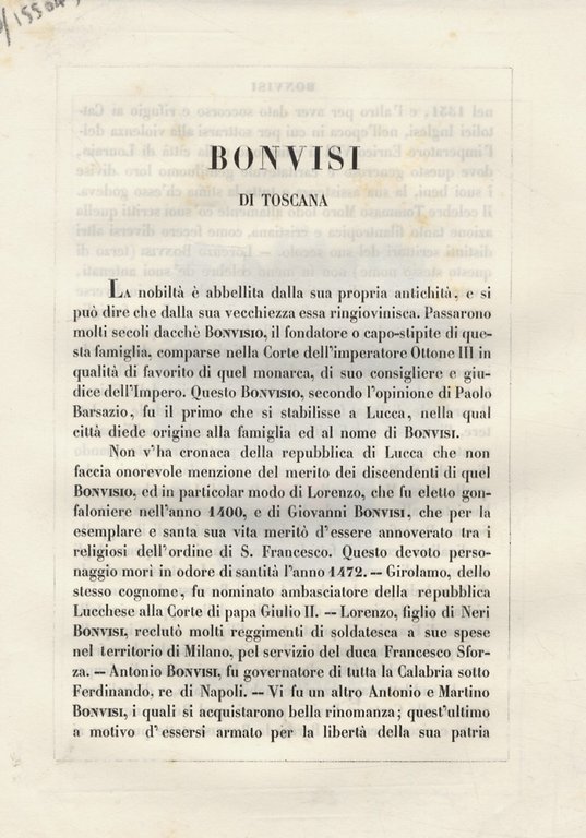 BONVISI di Toscana.