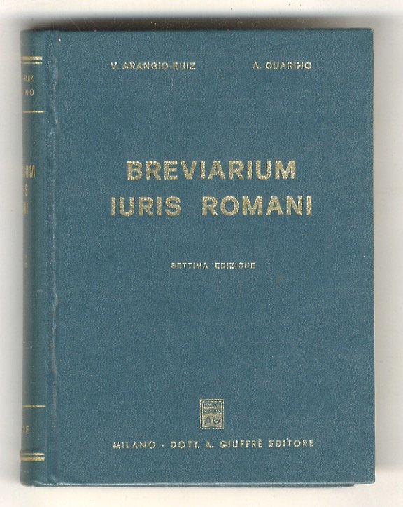 Breviarium iuris romani. Settima edizione.