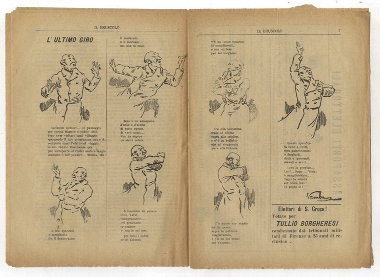 BRUSCOLO (IL) giornale politico settimanale del popolo. Anno IV. 1904. …