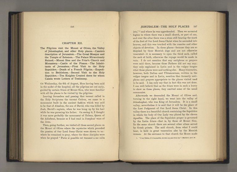 Canon Pietro Casola's pilgrimage to Jerusalem in the year 1494.